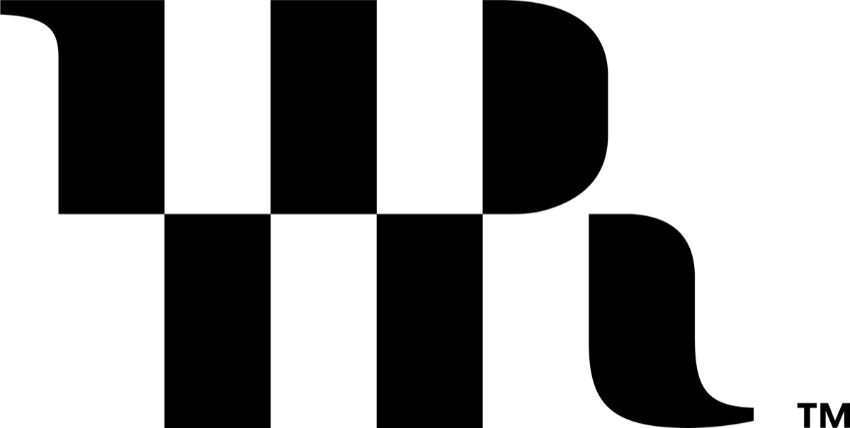 The Reliever mark, an abstract letter R built from six exact pieces